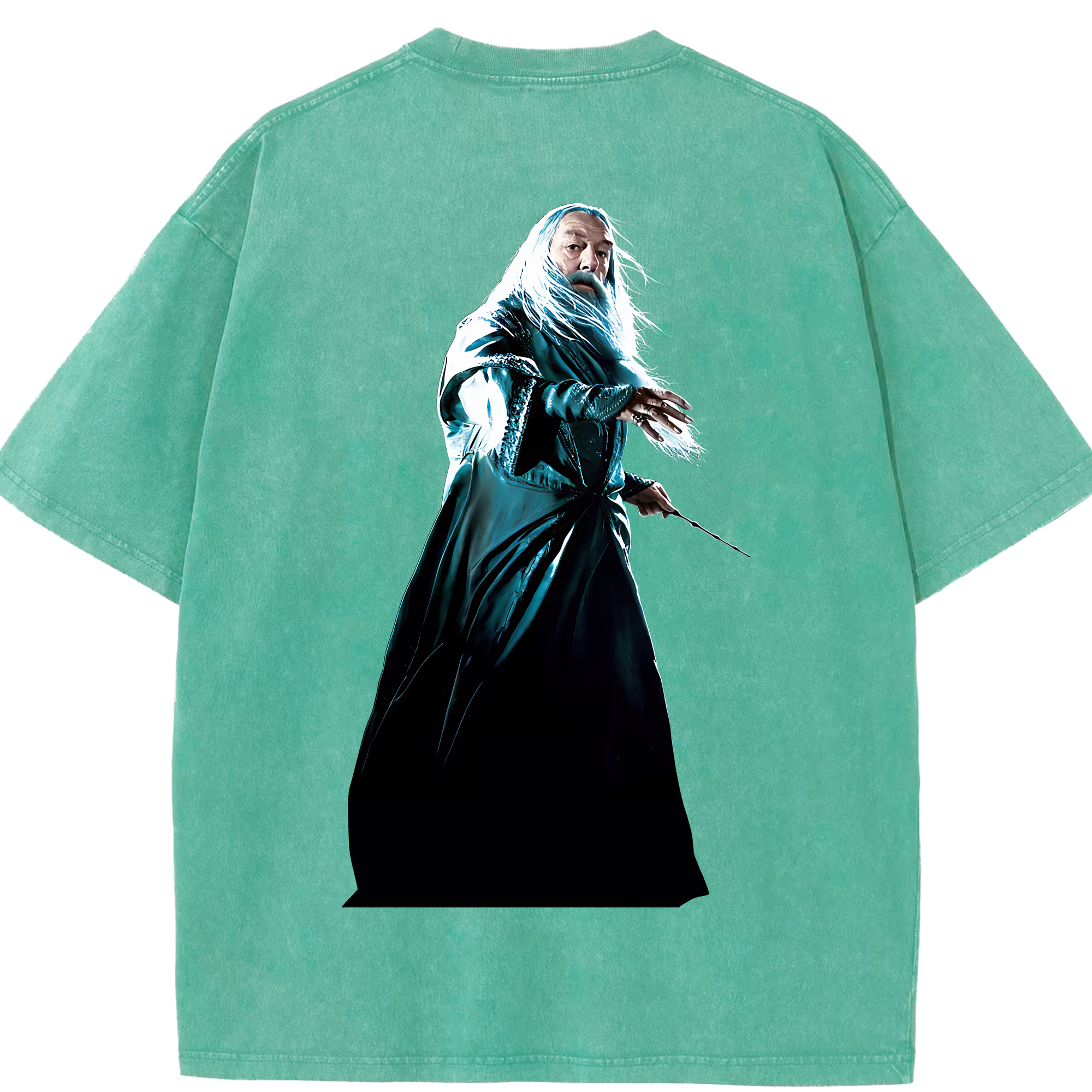 （画像用） Harry Potter ハリー・ポッターシリーズ 綿100% ヴィンテージ風 半袖Tシャツ（背面プリント）